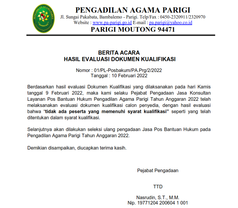 Berita Acara